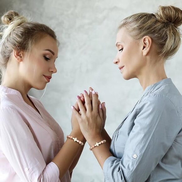 Handmade Cross Bracelet, Inspirational Religious Life is tough But so are you! - Picture 5 of 6